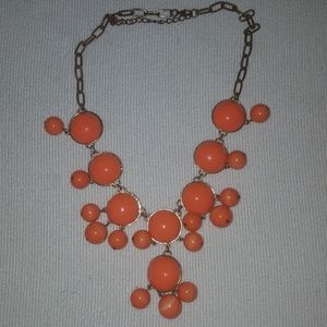Orange beaded necklace